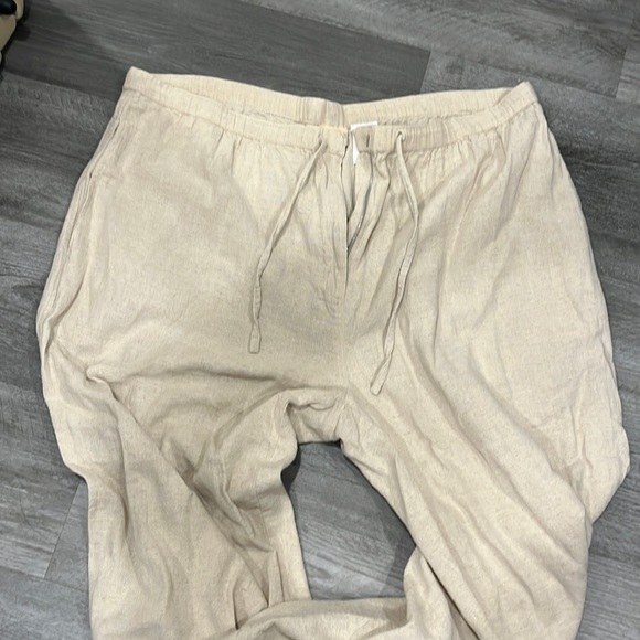 Beige Ladies loose fitted Plus Sized Pants - SIZE 38 - Picture 1 of 3